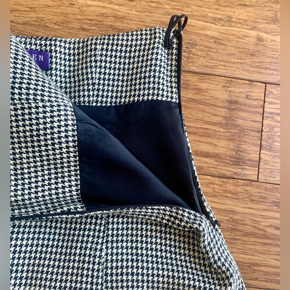 Houndstooth pencil skirt, Ralph Lauren purple label - Picture 8 of 8
